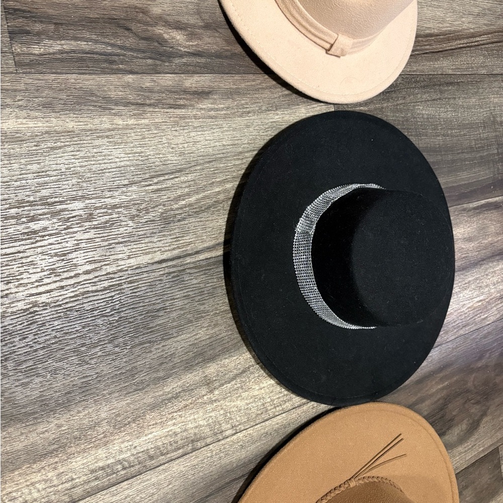 Black and Tan Wide Brim Hats